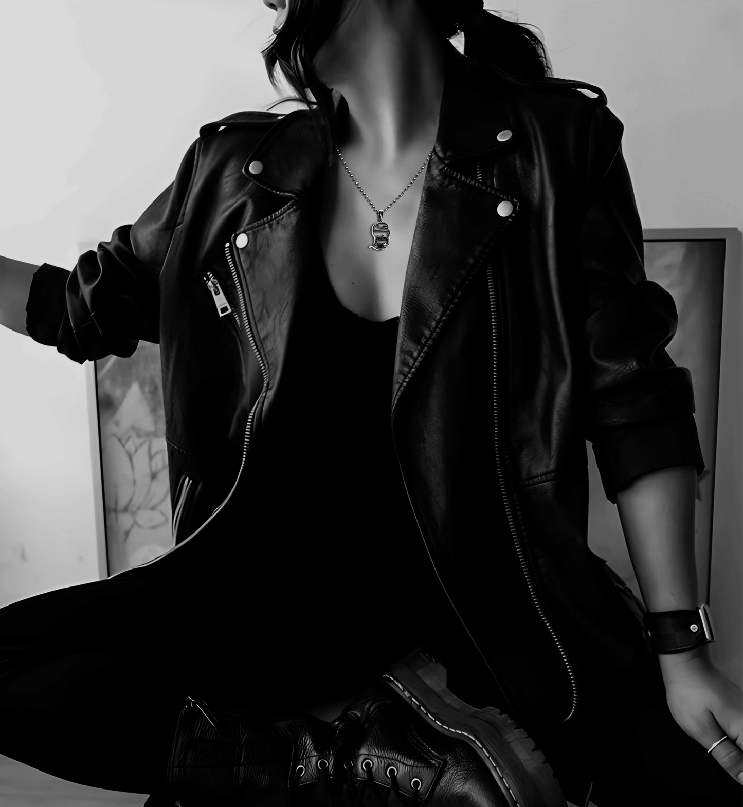 CH LOGO PENDANT – BALL CHAIN