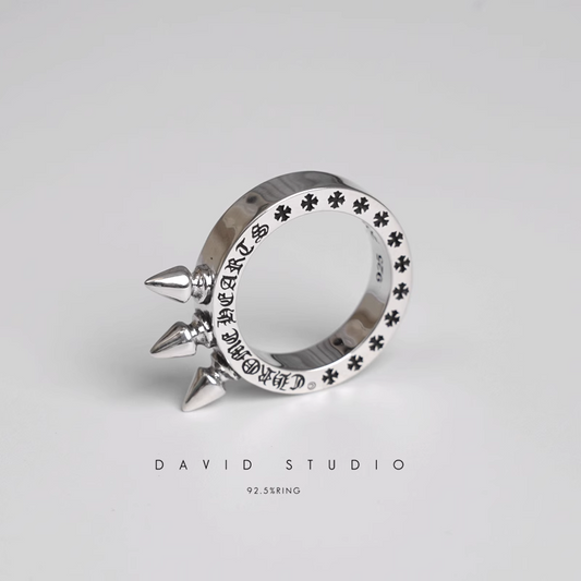 TRIPLE SPIKE RING