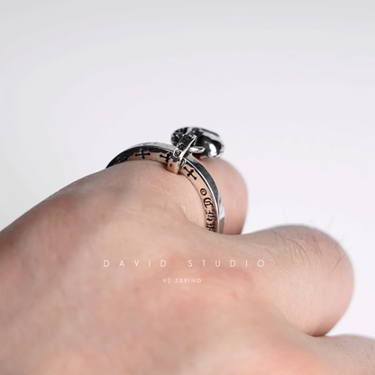 STACK HEART RING