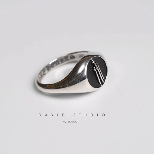 CHROME HEARTS 3RS CROSS RING