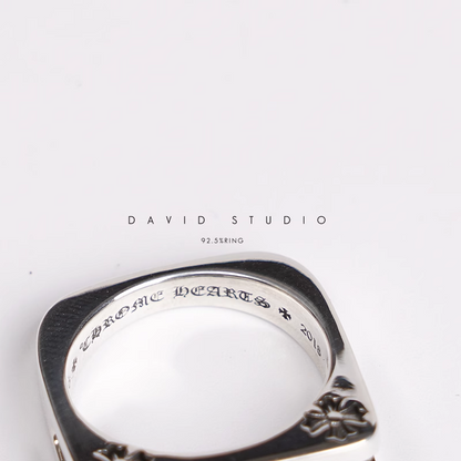 CHROME HEARTS MOVABLE CROSS RING