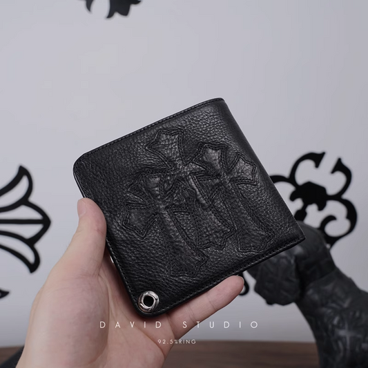 SNAP CROSS BUTTON 3 CEMETERY CROSS WALLET