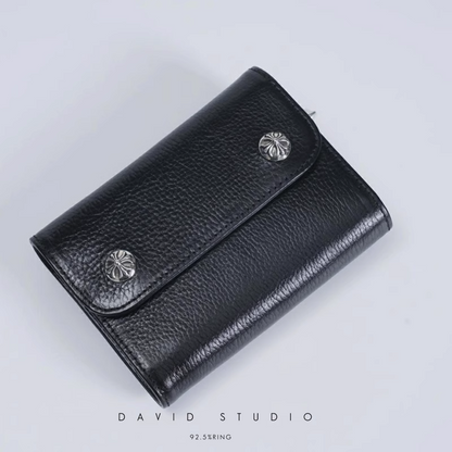 DAGGER ZIP 2 SNAP CROSS BUTTON WALLET