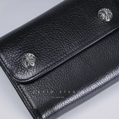 DAGGER ZIP 2 SNAP CROSS BUTTON WALLET