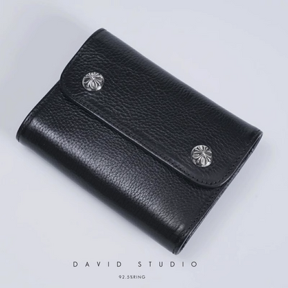 DAGGER ZIP 2 SNAP CROSS BUTTON WALLET