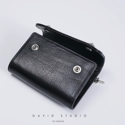 DAGGER ZIP 2 SNAP CROSS BUTTON WALLET