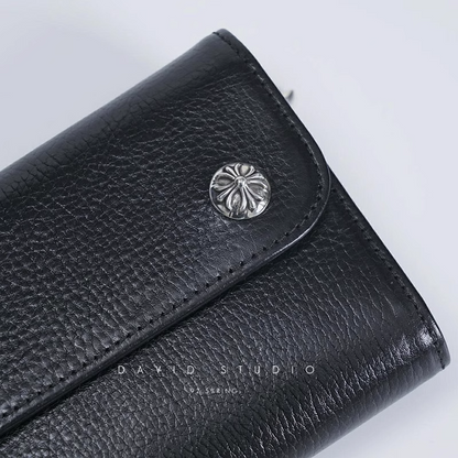 DAGGER ZIP 2 SNAP CROSS BUTTON WALLET