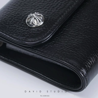 DAGGER ZIP 2 SNAP CROSS BUTTON WALLET