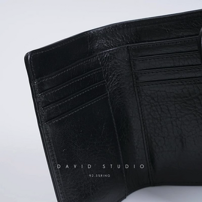 DAGGER ZIP 2 SNAP CROSS BUTTON WALLET