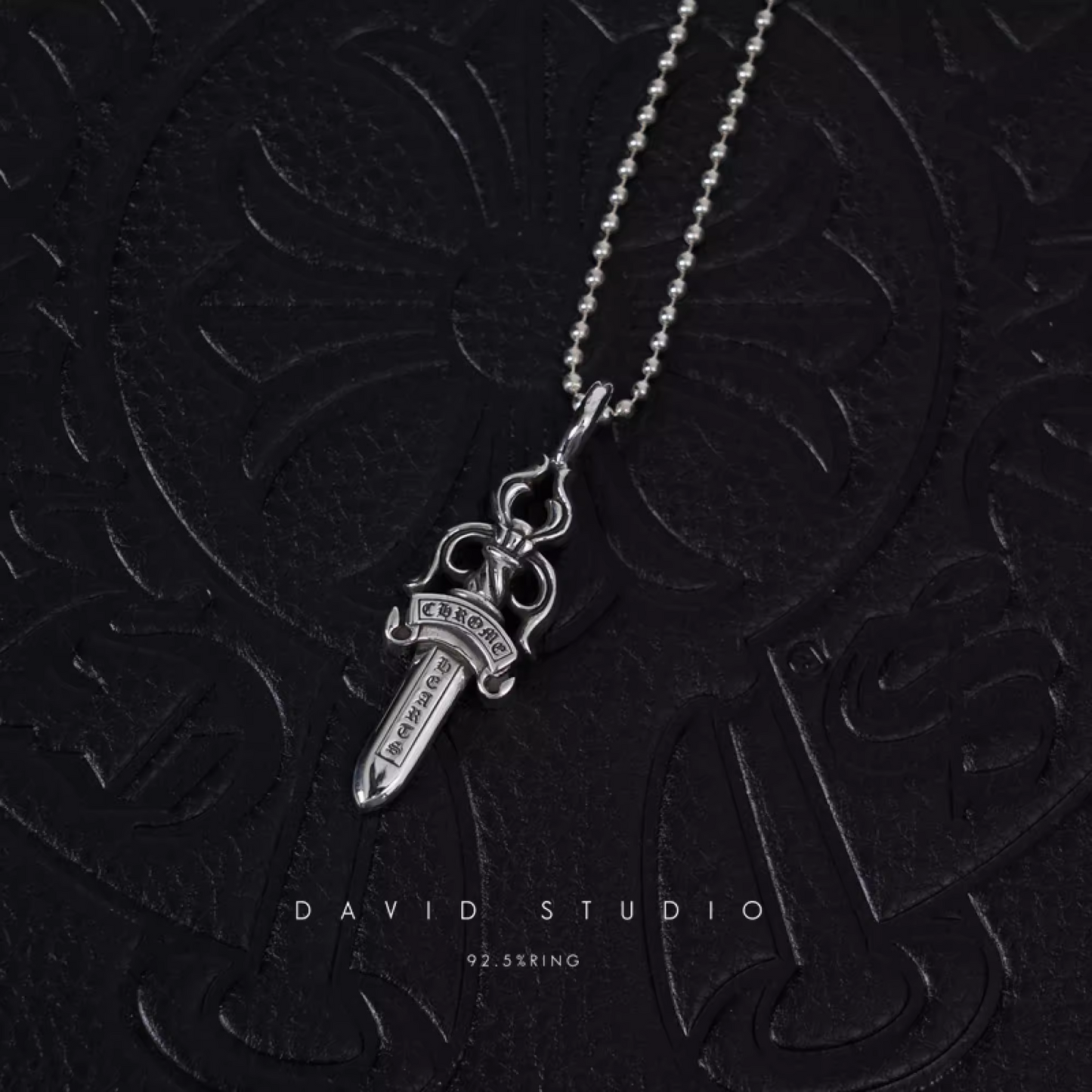 DOUBLE DAGGER PENDANT – BALL CHAIN