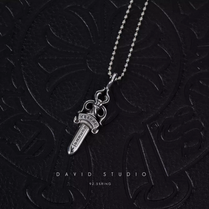 DOUBLE DAGGER PENDANT – BALL CHAIN
