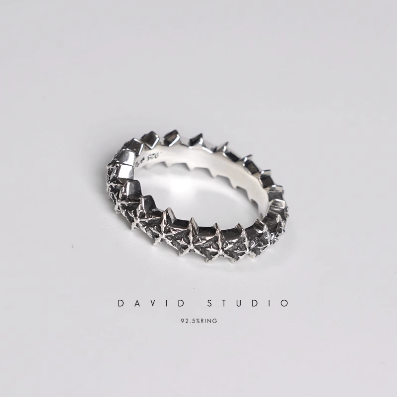5 SIDED STAR LOOP RING