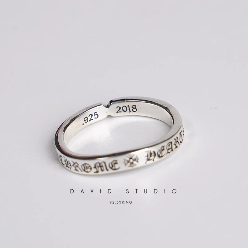 Distort Spacer Ring Silver Motif Jewelry – David Studio – David_Studio