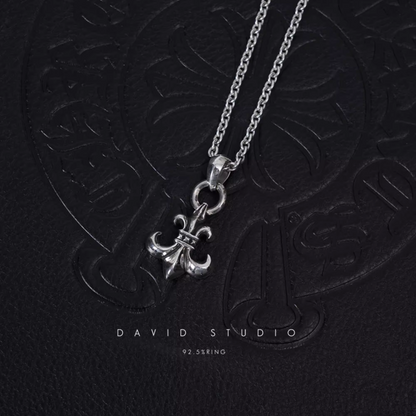 BS FLEUR PENDANT WITH BAIL – ROLL CHAIN