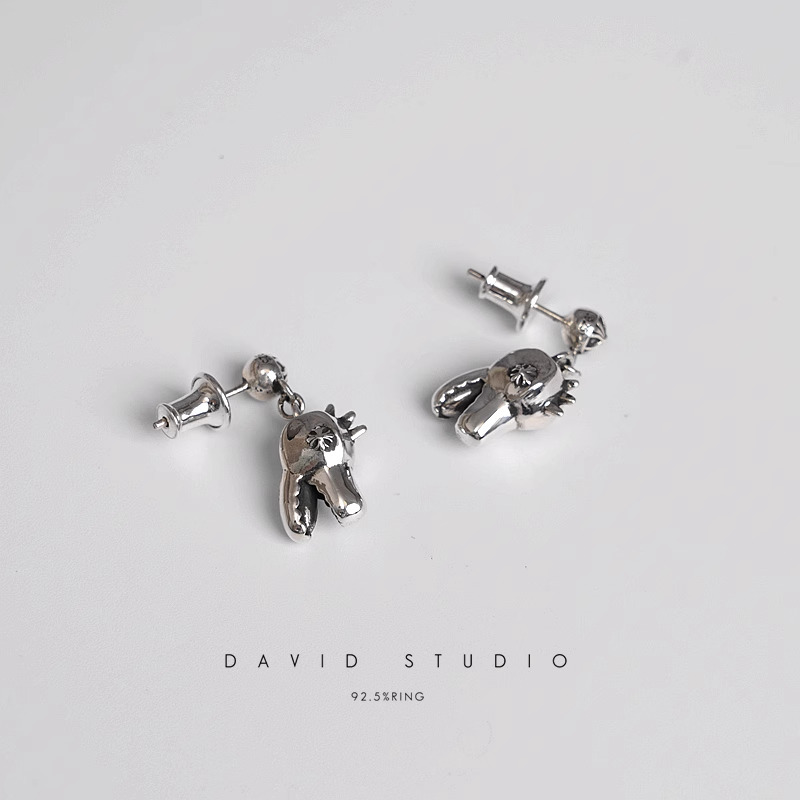 GODZILLA DINOSAUR DROP EARRINGS