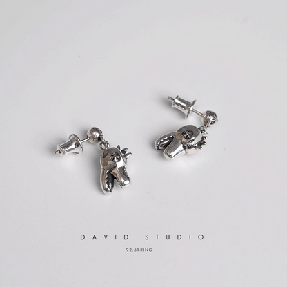 GODZILLA DINOSAUR DROP EARRINGS