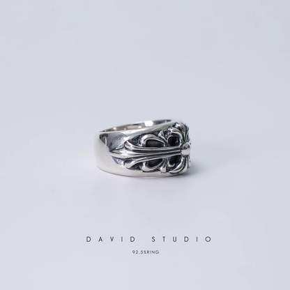 FLORAL CROSS RING