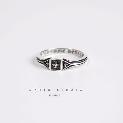 CHROME HEARTS TRIPLE CROSS DECO RING