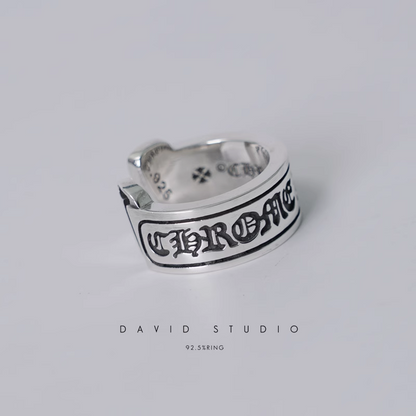 SCROLL LABEL RING
