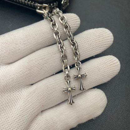 DOUBLE BABYFAT CROSS PAPER CHAIN ZIPPER WALLET