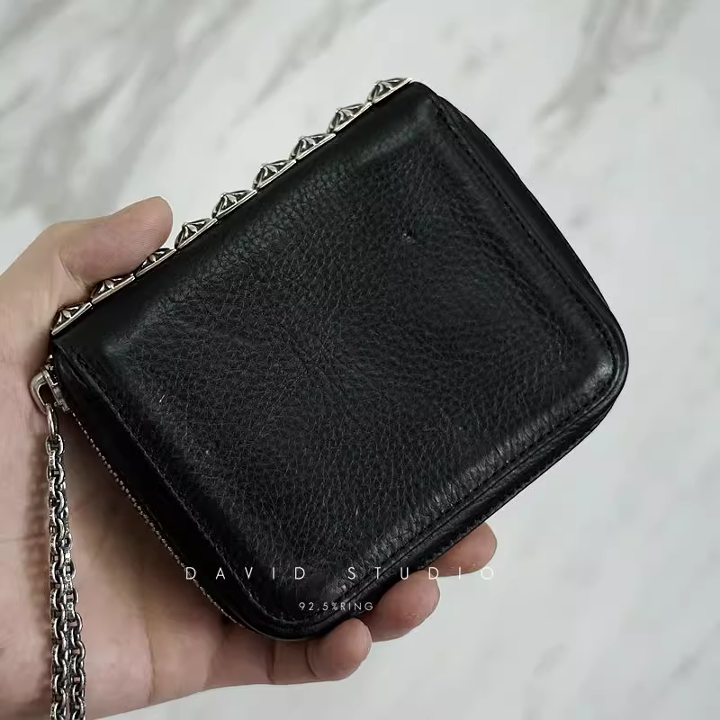 DOUBLE BABYFAT CROSS PAPER CHAIN ZIPPER WALLET