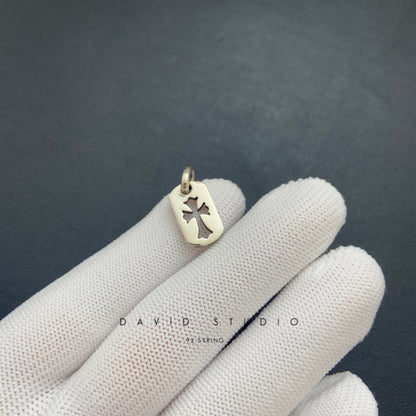 CROSS DOG TAG PENDANT