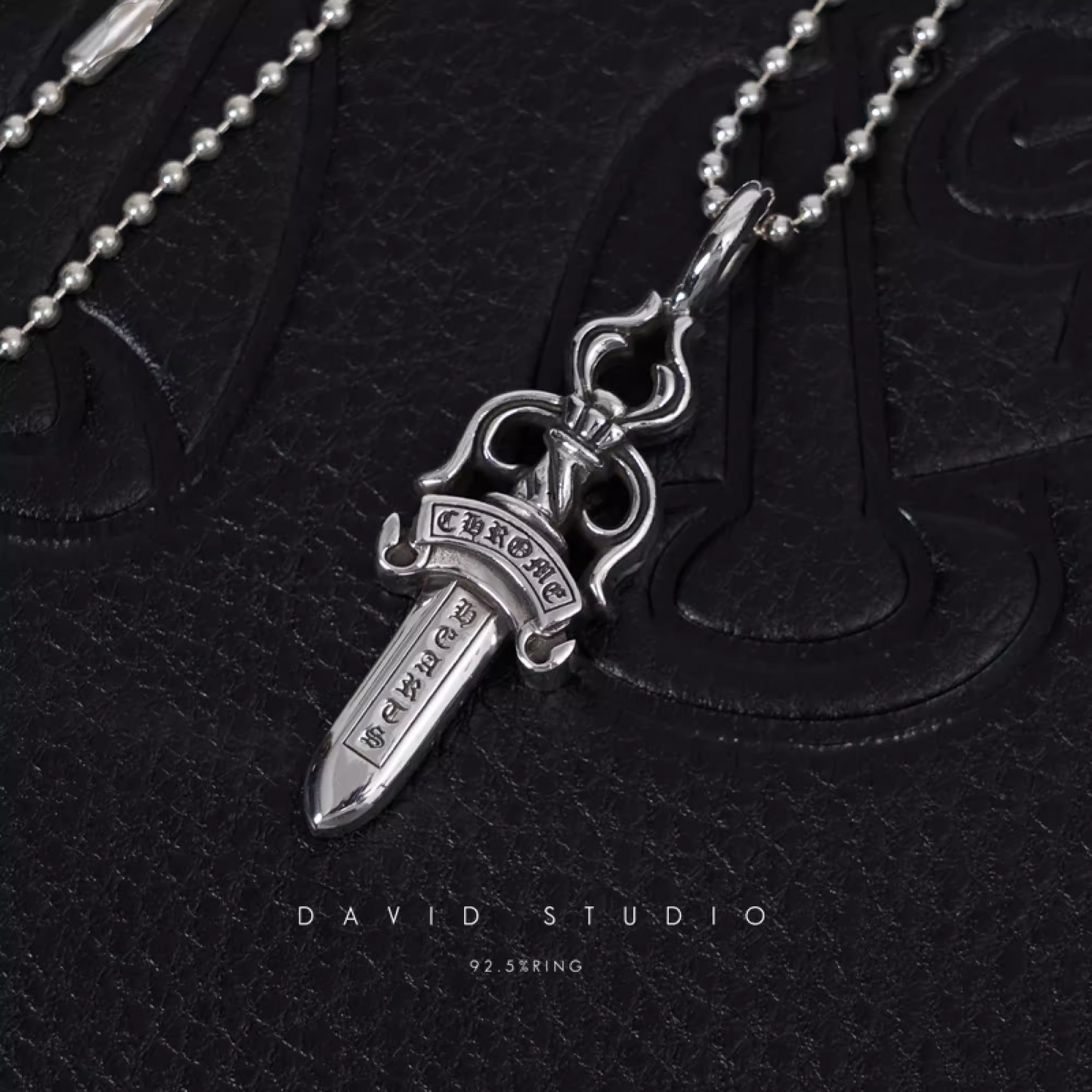DOUBLE DAGGER PENDANT – BALL CHAIN