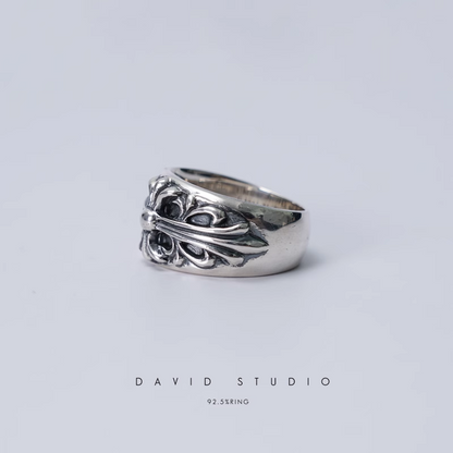 FLORAL CROSS RING