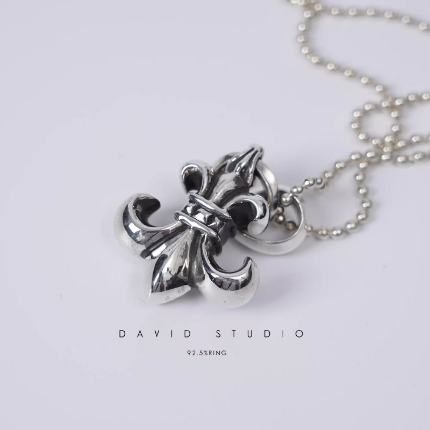 BS FLEUR PENDANT WITH BAIL – BALL CHAIN
