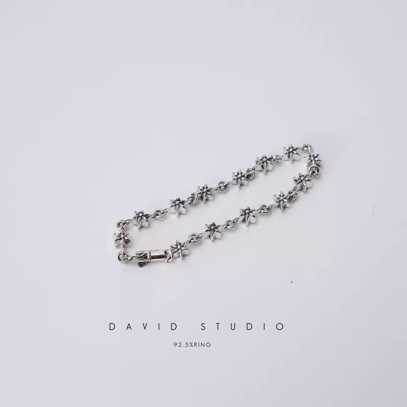Chrome Hearts TINY 6 Sided Star Bracelet – David Studio – David_Studio