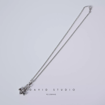 BS FLEUR PENDANT WITH BAIL – ROLL CHAIN