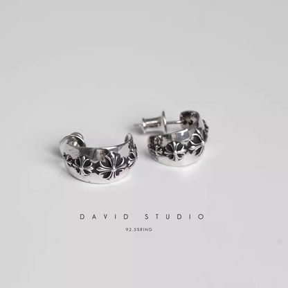 CH PLUS WIDE HOOP EARRING SMALL