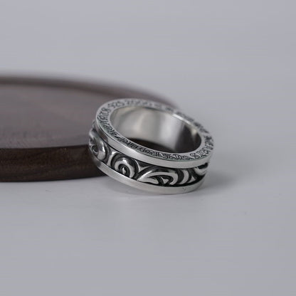 SCROLL SPINNER RING