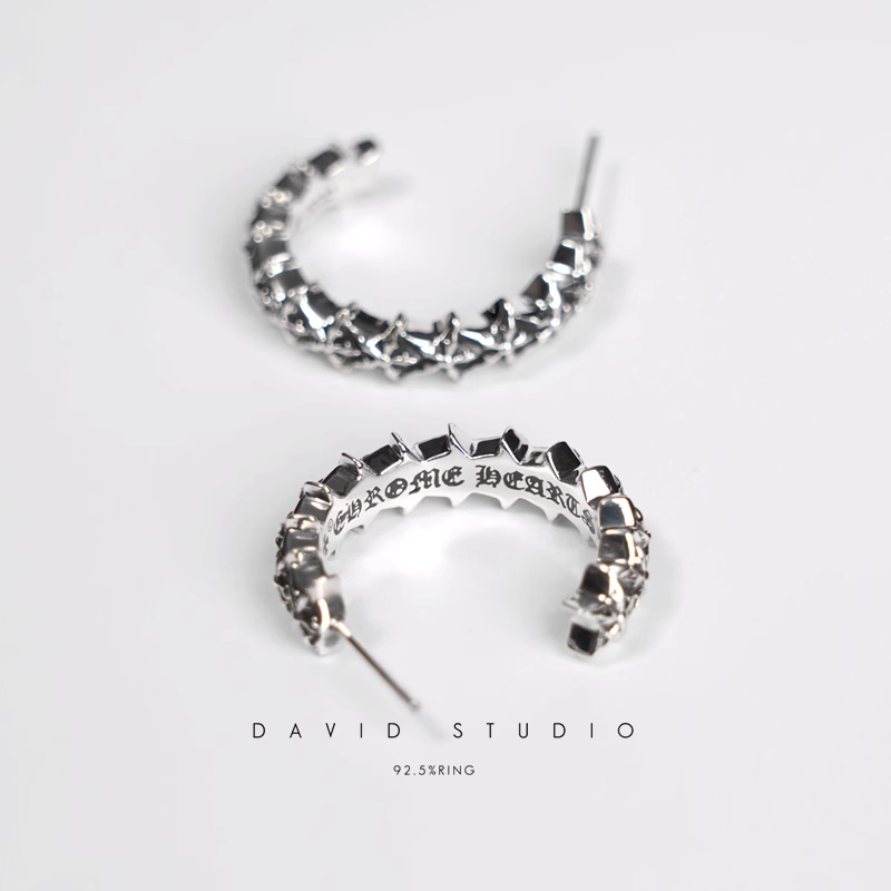 5 SIDED STAR HOOP EARRINGS