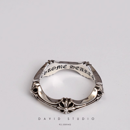 CHROME HEARTS CH PLUS & BONE RING