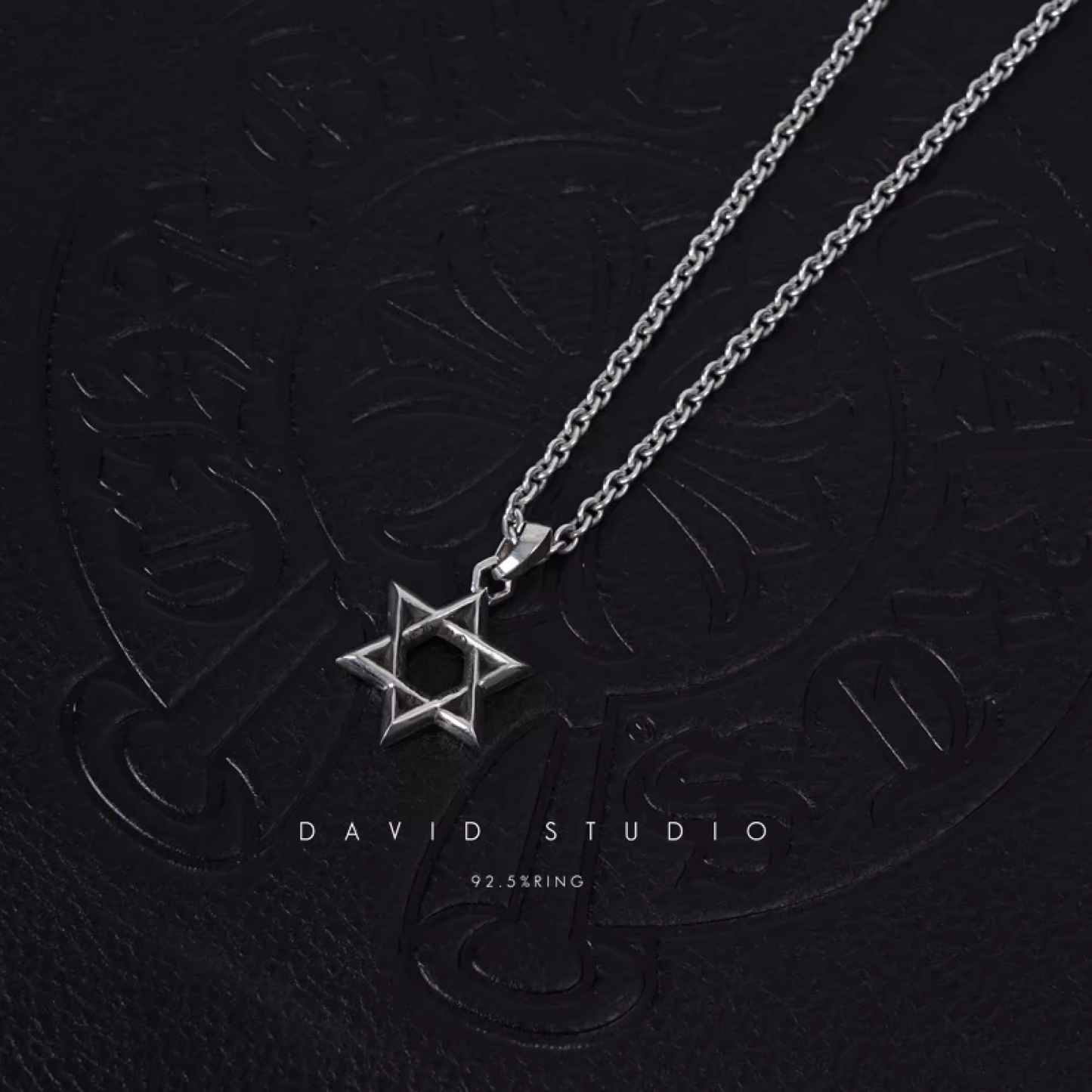 SMALL STAR OF DAVID PENDANT – ROLL CHAIN