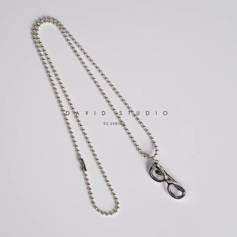 GLASSES PENDANT – BALL CHAIN