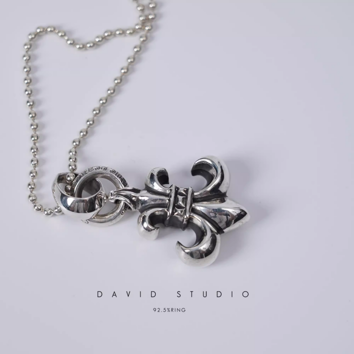 BS FLEUR PENDANT WITH BAIL – BALL CHAIN