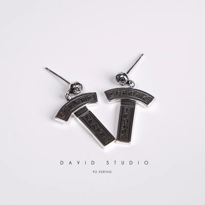 CH LOGO DROP EARRINGS