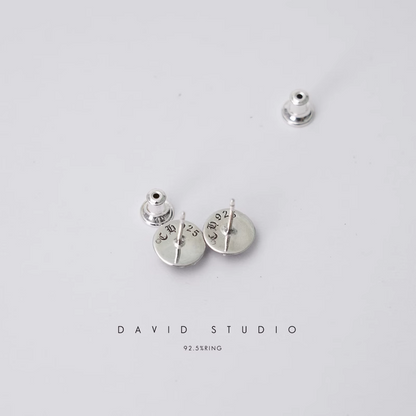 CROSS BALL STUD WITH DIAMOND