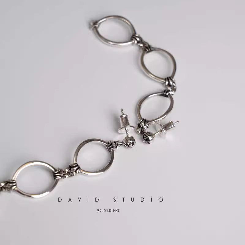 TRIPLE DROP HOOP EARRING