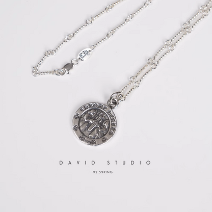 ROUND ANGEL MEDALLION CHARM – TWIST CHAIN