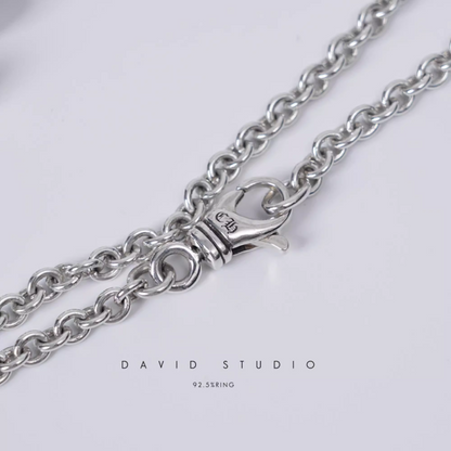 BS FLEUR PENDANT WITH BAIL – ROLL CHAIN