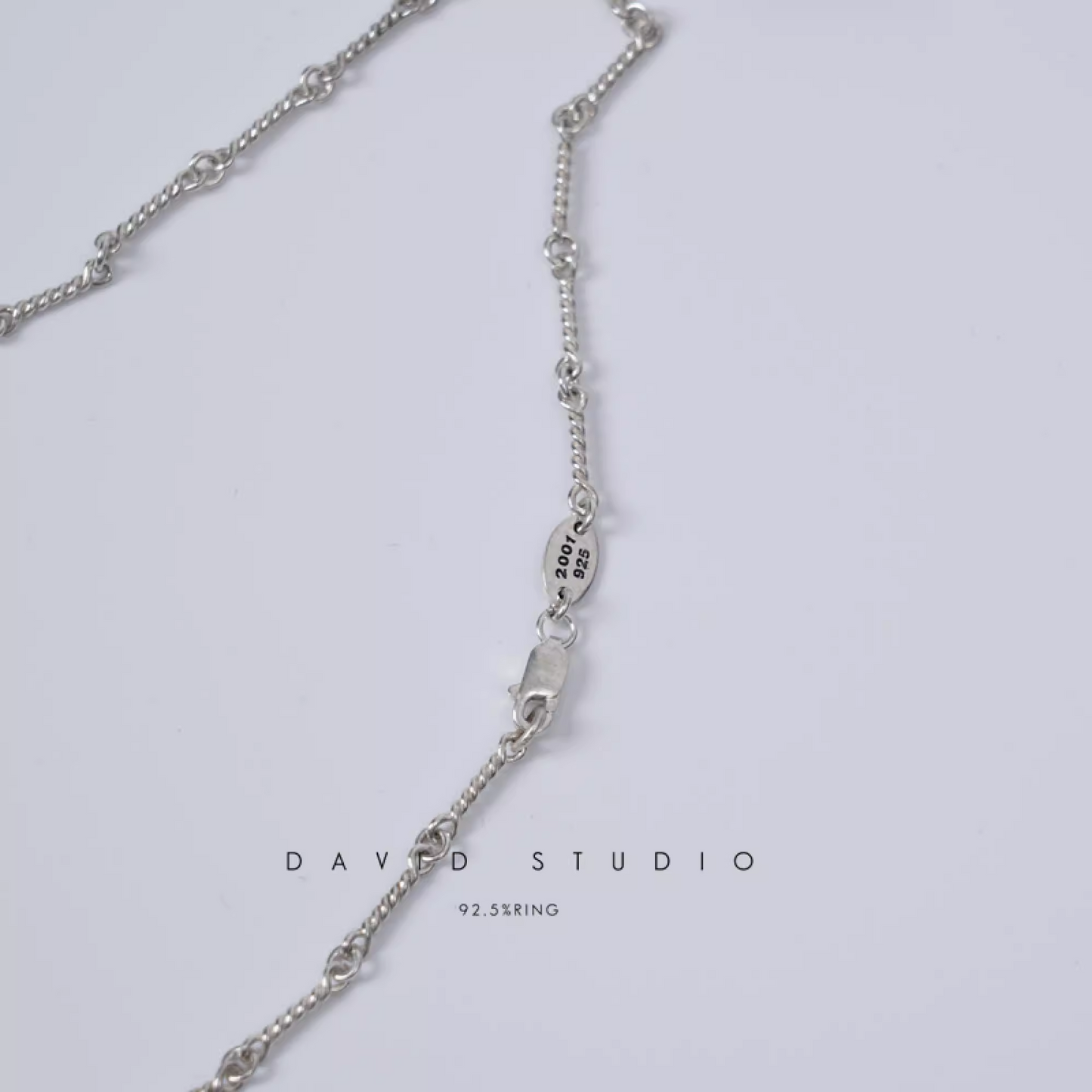 SMALL CROSS AND BABYFAT CHARM NECKLACE WITH DIAMONDS – TWIST CHAIN