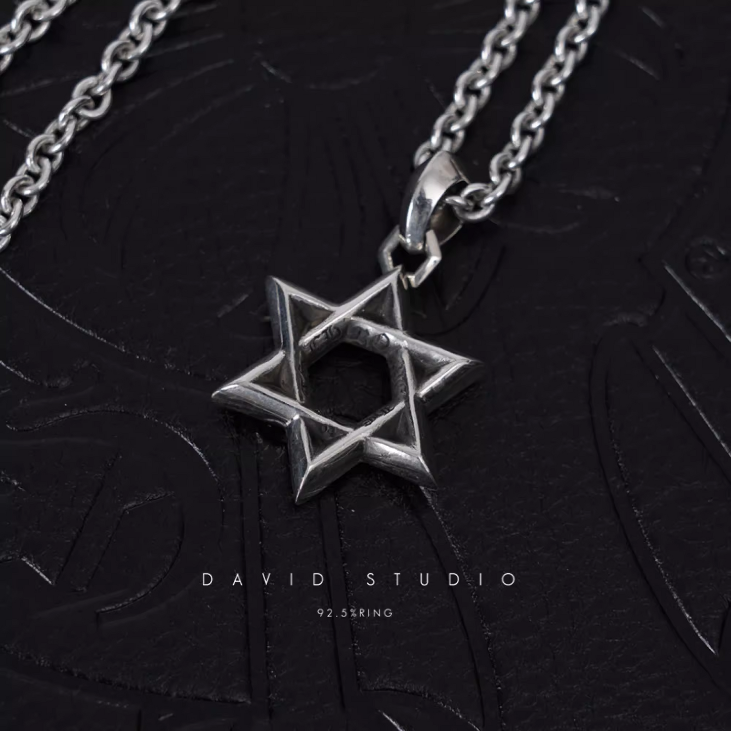 SMALL STAR OF DAVID PENDANT – ROLL CHAIN