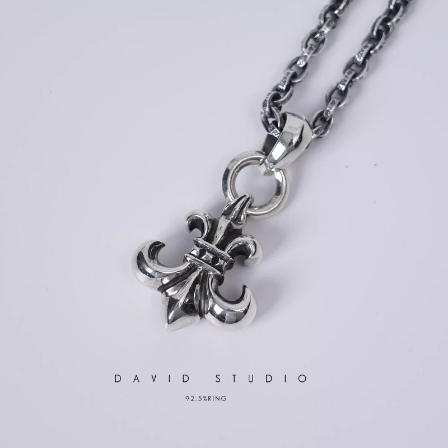 BS FLEUR PENDANT WITH BAIL – PAPER CHAIN