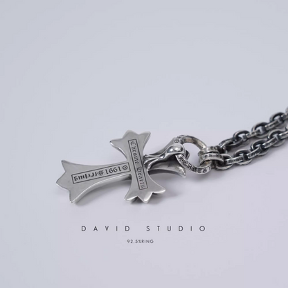 SMALL CROSS PENDANT WITH BAIL – PAPER CHAIN（PACKAGE）