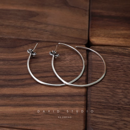 CH PLUS HOOP EARRING