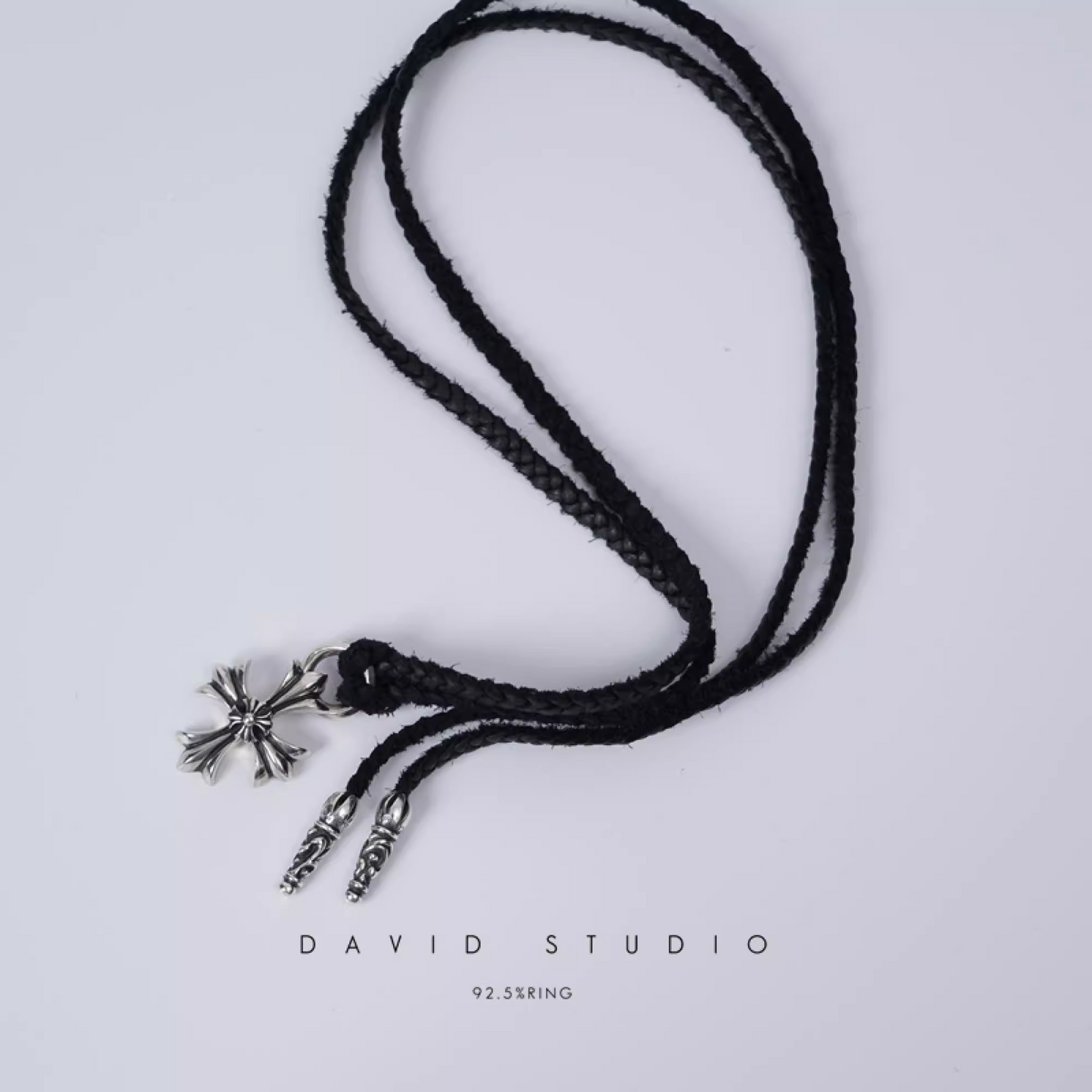 DOUBLE PLUS CHARM – LEATHER BRAID