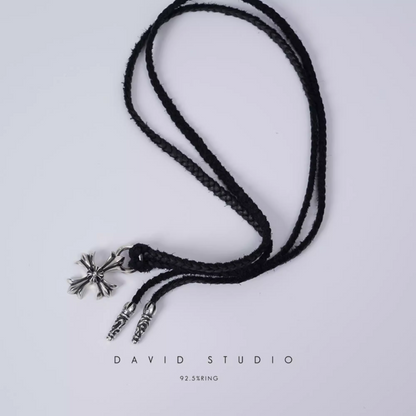 DOUBLE PLUS CHARM – LEATHER BRAID